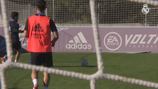 Marcelo trained with the first team at Real Madrid City